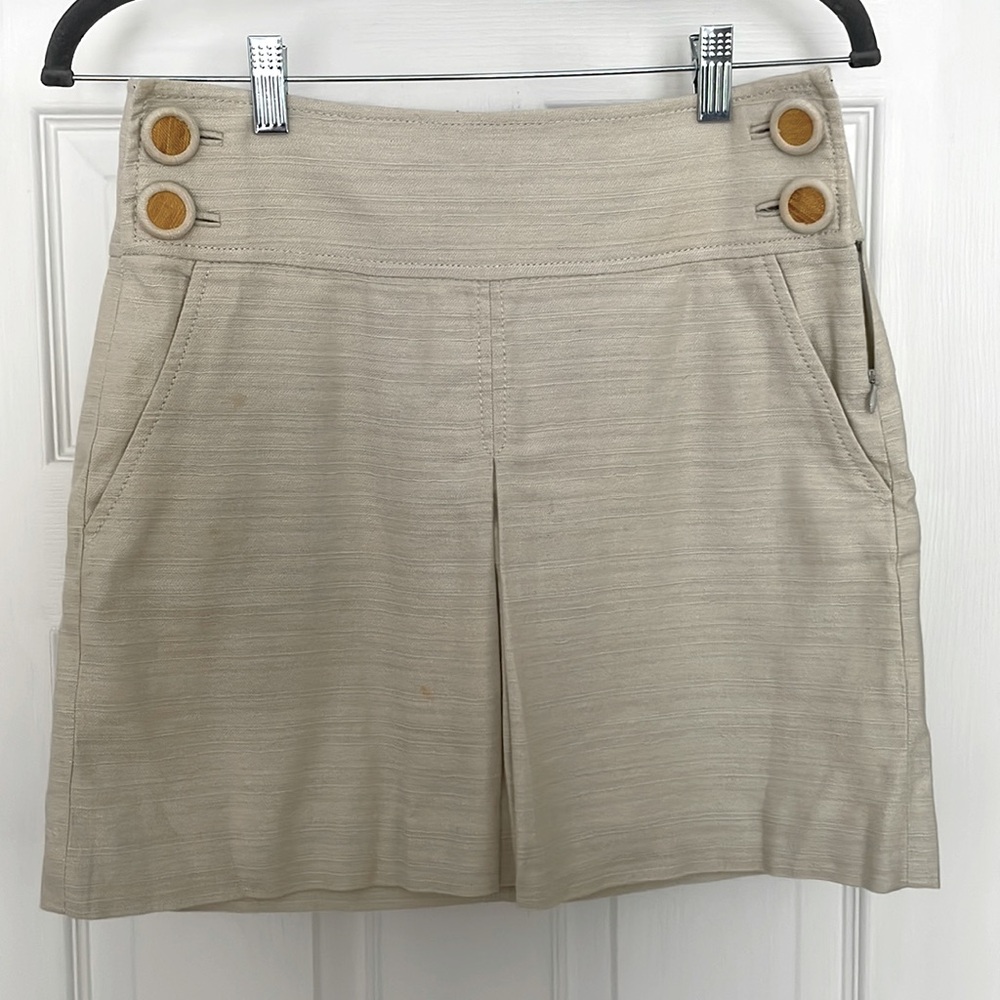 J. crew linen blend mini skirt